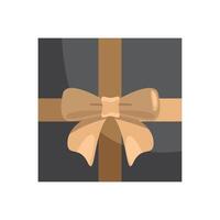 golden and black gift vector