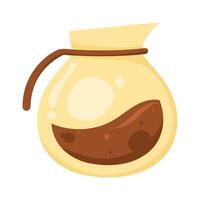 coffee in teapot vector