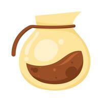 coffee in teapot vector