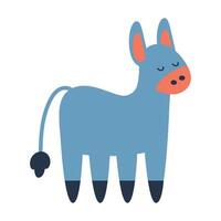 mule farm animal vector