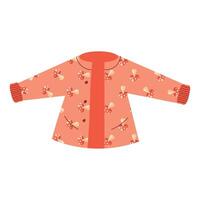 jacket seasonal with fungus pattern vector