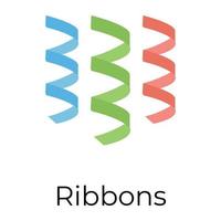 Trendy Ribbons Concepts vector