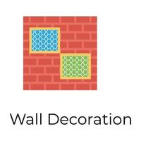 Trendy Wall Decoration vector