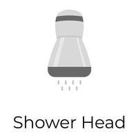Trendy Shower Head vector