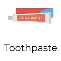 Trendy Toothpaste Concepts vector