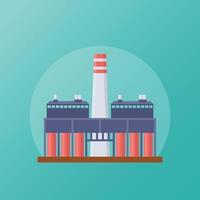 Trendy Oil Refinery vector