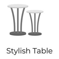 Trendy Stylish Table vector