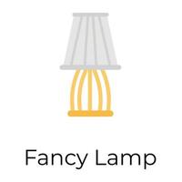 Trendy Fancy Lamp vector