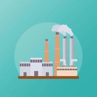 Trendy Industrial Building vector