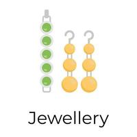 Trendy Jewelry Concepts vector
