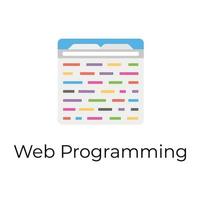 Trendy Web Programming vector