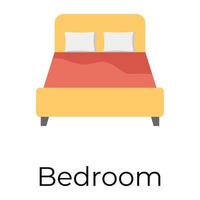 Trendy Bedroom Concepts vector