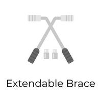 Trendy Extendable Brace vector