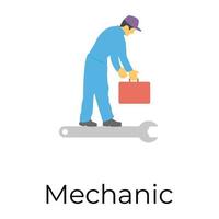 Trendy Mechanic Concepts vector