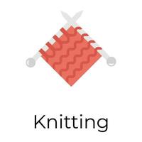 Trendy Knitting Concepts vector