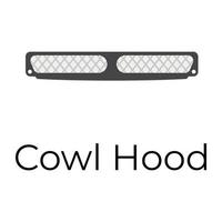 Trendy Cowl Hood vector