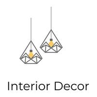 Trendy Interior Decor vector