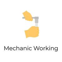 Trendy Mechanic Concepts vector