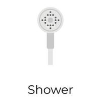 Trendy Shower Concepts vector