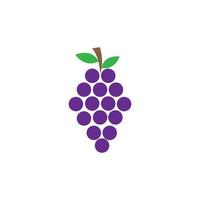 plantilla de diseño de ilustración de vector de icono de uvas