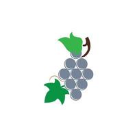 plantilla de diseño de ilustración de vector de icono de uvas