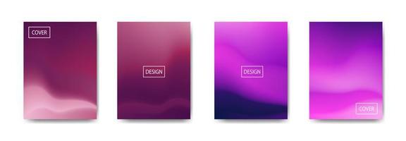 set of abstract background with beautiful gradation color, colorful background for poster flyer banner backdrop.vertical banner.cool fluid background vector illustration