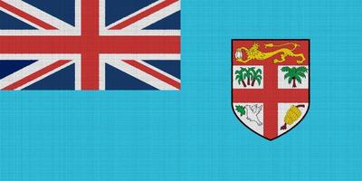 Fiji island flag on texture. Concept collage. photo