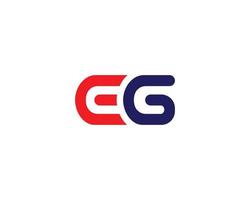 EG GE Logo design vector template