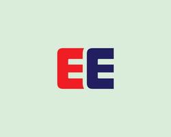 plantilla de vector de diseño de logotipo ee