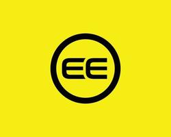 EE Logo design vector template