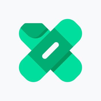 icono de yeso. icono médico. perfecto para la presentación de aplicaciones móviles de sitios web y cualquier otro proyecto. icono de diseño de estilo plano vector