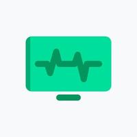 Cardiogram Icon. Medical Icon. Perfect for website mobile app presentation and any other projects. Icon design flat style vector