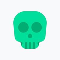 icono de calavera. icono médico. perfecto para la presentación de aplicaciones móviles de sitios web y cualquier otro proyecto. icono de diseño de estilo plano vector