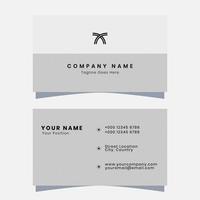 Vector Graphics of a Business Card Design, with a Minimalist Gray and Black Color Scheme. Suitable for you to use