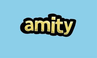 AMITY writing vector design on a blue background