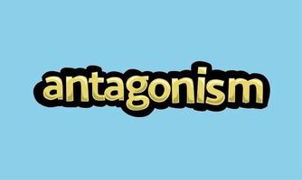 ANTAGONISM writing vector design on a blue background