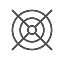 Computer and components icon outline and linear vector. vector