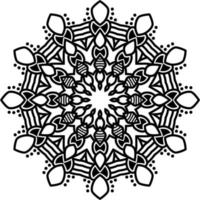 The mandala pattern drawn is suitable for other design collection books as ornaments vector