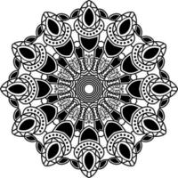The mandala pattern drawn is suitable for other design collection books as ornaments vector