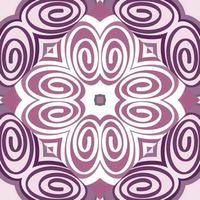 Seamless pattern in the spirals of a mosaic in retro style. Decorative abstract circle vintage ornament vector