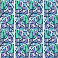 Seamless pattern in the form of a mosaic in retro style. Decorative abstract vintage ornament. vector