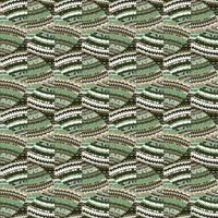 Tribal lines mosaic seamless pattern. Abstract geometric ethnic tile. Creative hand drawn ornament in folk style. vector
