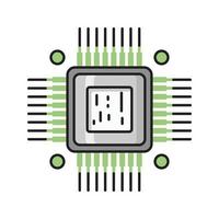 cpu chip vector illustration on a background.Premium quality symbols.vector icons for concept and graphic design.