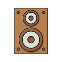 Ilustración de vector de altavoz en un fondo. Símbolos de calidad premium. Iconos vectoriales para concepto y diseño gráfico.