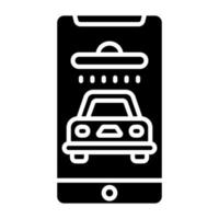 Car Wash App Icon Style vector