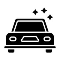 estilo de icono de lavado de autos vector