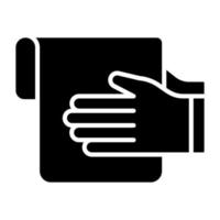 Hand Towel Icon Style vector