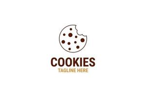 Creative cookie bakery logo design vector template illustration