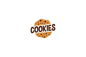 Creative cookie bakery logo design vector template illustration