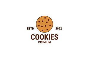 Creative cookie bakery logo design vector template illustration